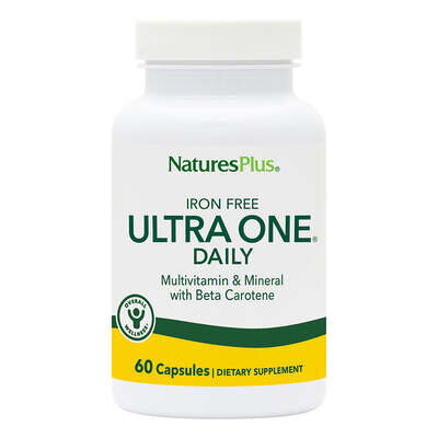 Мультивітаміни щоденні без заліза Nature's Plus Ultra One Iron Free, 90 капсул