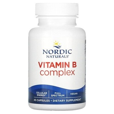 Комплекс вітамінів групи B Nordic Naturals Vitamin B Complex, 45 капсул