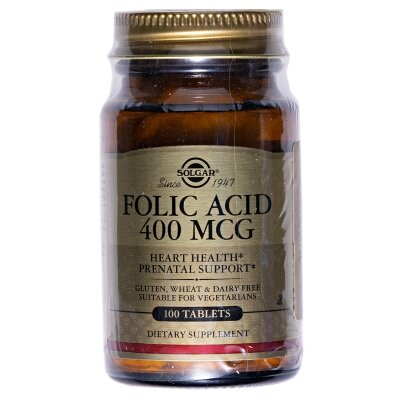 Фолієва кислота Solgar Folic acid 400 мкг таблетки №100