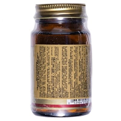 Фолієва кислота Solgar Folic acid 400 мкг таблетки №100