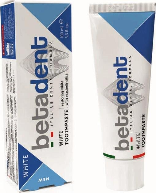 Зубна паста Betadent White, 100 мл