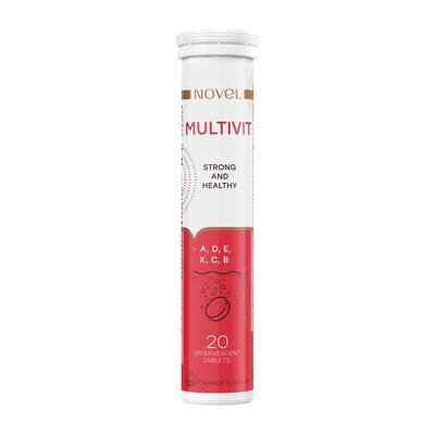 Вітаміни Novel Strong and Healthy Multivit таблетки шипучі №20