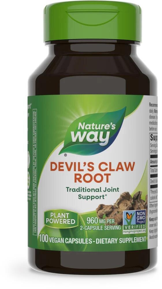 Кіготь Диявола Nature's Way Devil's Claw, 100 вегетаріанських капсул