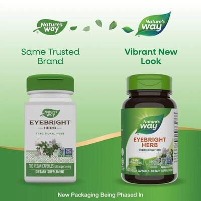 Очанка лікарська Nature's Way Eyebright Herbal, 100 веганських капсул