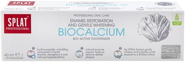 Зубна паста Splat Professional Biocalcium Біокальцій Compact, 40 мл