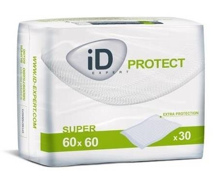 Пелюшки iD Expert Protect Super одноразові поглинаючі, 60 x 60 см, 30 шт