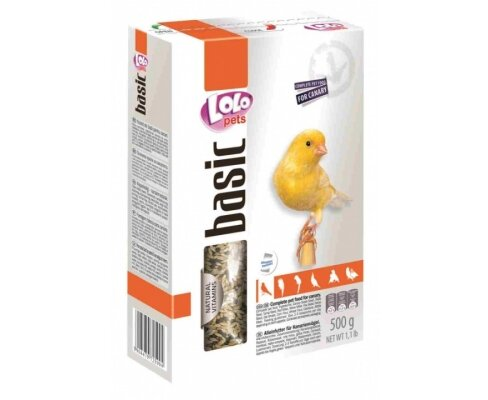 Корм повнораціонний Lolo Рets для канарки, 500 г