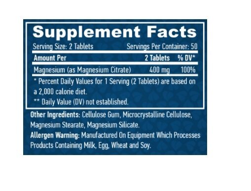 Магнію цитрат Haya Labs Magnesium Citrate 200 мг таблетки №100