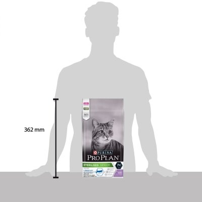 Корм сухий для стерилізованих кішок старше 7 років Purina Pro Plan Sterilised Senior з індичкою, 1,5 кг