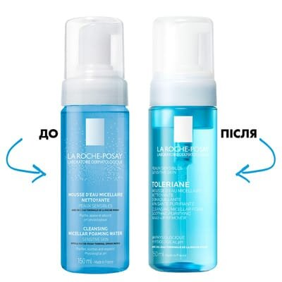 Пінка міцелярна очищуюча La Roche-Posay Toleriane для чутливої шкіри, 150 мл