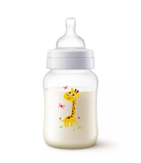 Пляшечка для годування Philips Avent Anti-Colic SCF821/12 з декором Жираф, 260 мл, 1 шт
