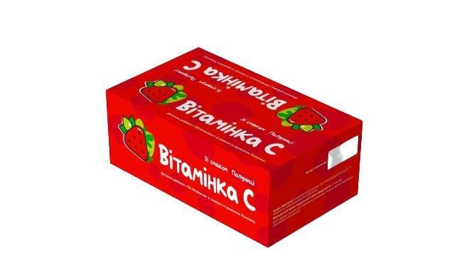 Дієтична добавка Вітамінка зі смаком та ароматом полуниці, 10 таблеток по 30 г