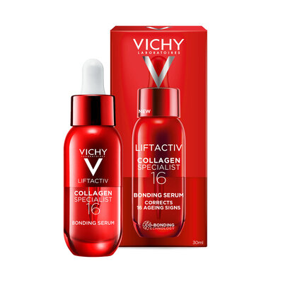 Сироватка Vichy Liftactiv Collagen Specialist Bonding Serum 16 з ко-бондинг технологією для корекції 16 ознак старіння шкіри, 30 мл