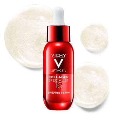 Сироватка Vichy Liftactiv Collagen Specialist Bonding Serum 16 з ко-бондинг технологією для корекції 16 ознак старіння шкіри, 30 мл