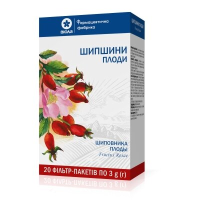 Шипшини плоди по 3 г №20 у філ.-пак.