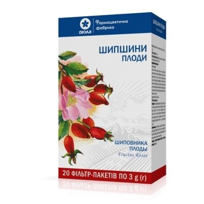 Шипшини плоди по 3 г №20 у філ.-пак.