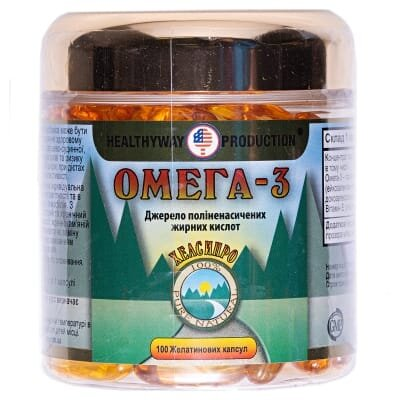 Омега-3 Healthyway Production капсули №100 в бан.