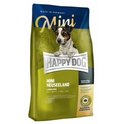 Корм сухий Happy Dog Mini Neuseeland для дорослих собак з чутливим травленням, з ягнятком, 300 г