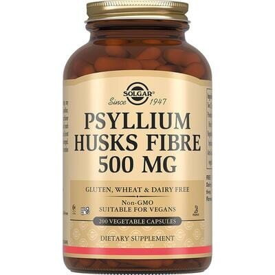 Псилліум (лушпиння насіння подорожника) Solgar Psyllium Husks Fiber 500 мг вег. капсули №200