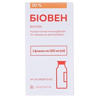 Біовен розчин д/інф. 10 % по 100 мл у пляш. (флак.)