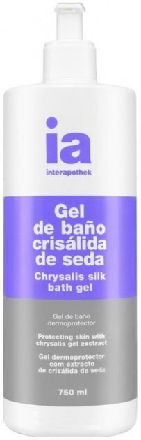 Гель для душу Interapothek Silk тонізуючий з екстрактом шовку для пружності шкіри, з дозатором, 750 мл