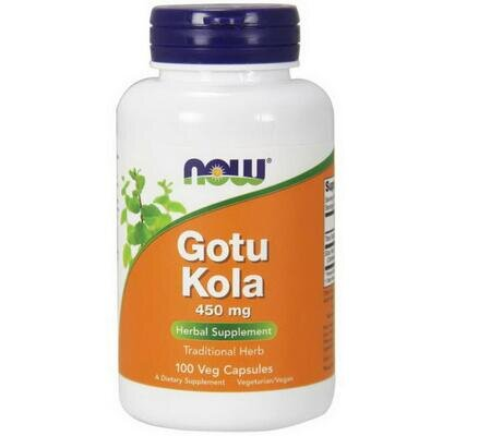 Готу Кола NOW Gotu Kola 450 мг вег. капсули №100
