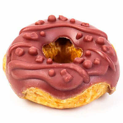 Ласощі Bubimex Donuts Chicken & Blueberry Пончик з курятиною та чорницею для собак, 7 см