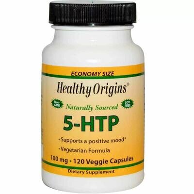 5-гідрокситриптофан Healthy Origins 5-НТР 100 мг, 120 капсул