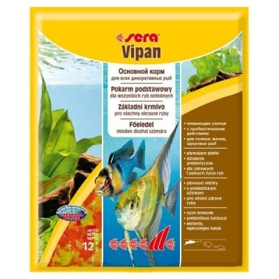 Корм для акваріумних риб Sera Vipan універсальний в пластівцях, 12 г