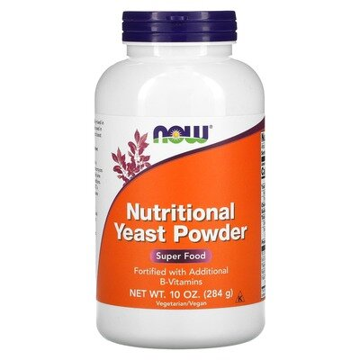 Харчові дріжджі NOW Nutritional Yeast порошок, 284 г