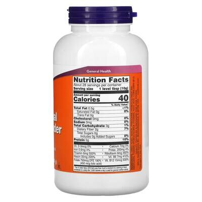Харчові дріжджі NOW Nutritional Yeast порошок, 284 г
