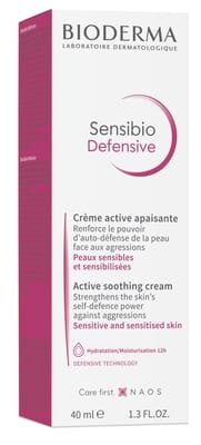 Крем для обличчя Bioderma Sensibio Defensive легкий захисний активний заспокійливий, 40 мл
