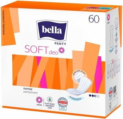 Прокладки гiгiєнiчнi щоденнi Bella Panty Soft deo fresh, 60 шт