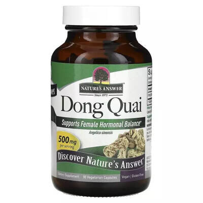 Дудник (Дягіль) Nature's Answer Dong Quai 500 мг, 90 вегетаріанських капсул