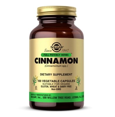 Кориця Solgar Cinnamon вег. капсули №100