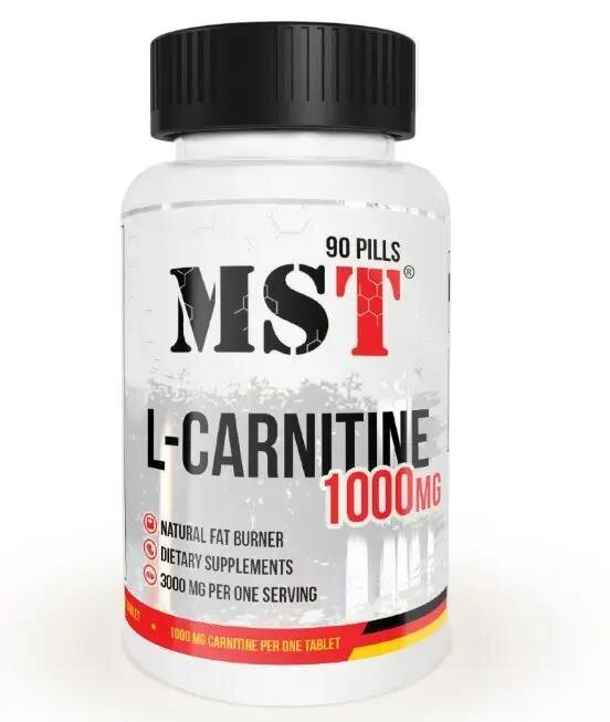 L-карнітин MST Nutrition L-Carnitine 1000, 90 таблеток