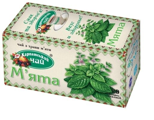Чай трав'яний Екопродукт Карпатський чай М'ята №20 в філ.-пак.