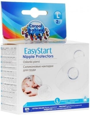 Накладки на сосок Canpol babies EasyStart 18/603 силіконові, розмір L, 2 шт