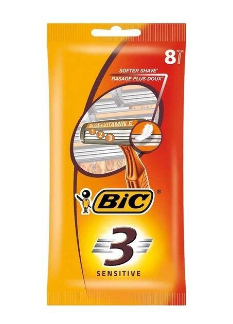 Набір бритв без змінних картриджів Bic Sensitive 3, 8 шт