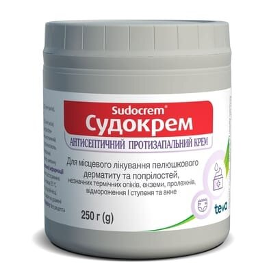 Судокрем крем д/зовн. заст. по 250 г у бан.
