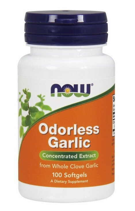 Часник NOW Odorless Garlic м'які капсули №100