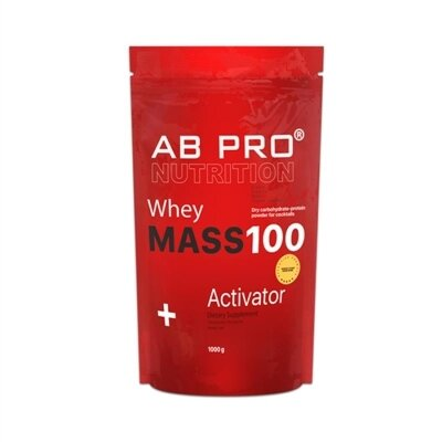 Гейнер AB PRO MASS 100 Whey Activator, ваніль, 1000 г