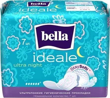 Прокладки гігієнічні Bella Ideale Ultra Night StaySofti, 7 шт