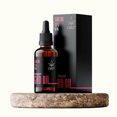 Канабідіол CBD Oil, олія 15% по 10 мл у флаконі