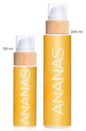 Олія для засмаги Cocosolis Ananas Suntan & Body Oil аромат ананаса та ванілі, 110 мл