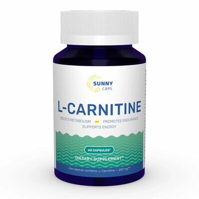 L-карнітин Sunny Caps L-carnitine 250 мг, 60 капсул