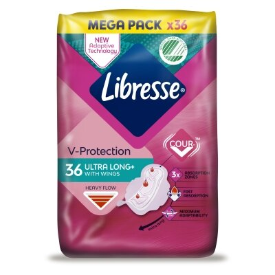Прокладки гігієнічні Libresse Ultra Long+, 36 шт
