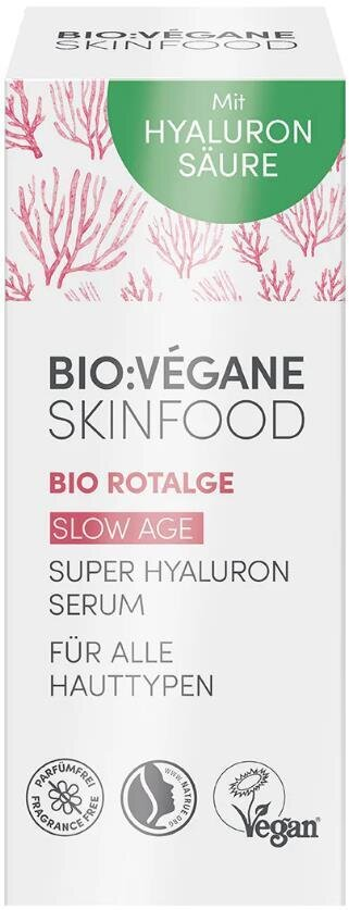 Сироватка для обличчя Bio:Vegane Organic Redalgae гіалуронова з червоними водоростями для інтенсивного зволоження, 15 мл