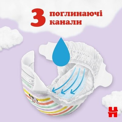 Підгузки дитячі Huggies Little Movers розмір 4, 7-18 кг, 50 шт