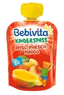 Пюре фруктове Bebivita Яблуко-Персик-Манго, 90 г